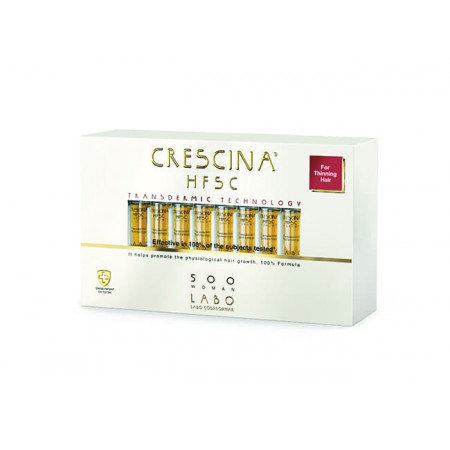 Лосьон для стимуляции роста волос для ЖЕНЩИН Crescina Transdermic HFSC 500 / 20 ампул