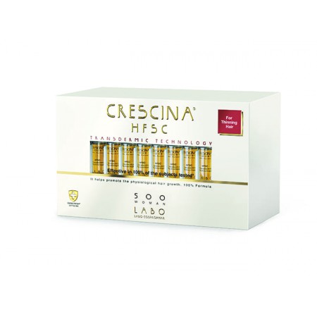 Лосьон для стимуляции роста волос для ЖЕНЩИН Crescina Transdermic HFSC 500 / 40 ампул