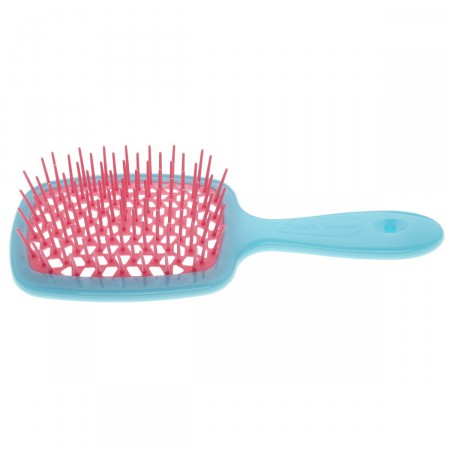 Расчёска Janeke Superbrush Small, бирюзовый и фуксия, 17,5 x 7 x 3 см