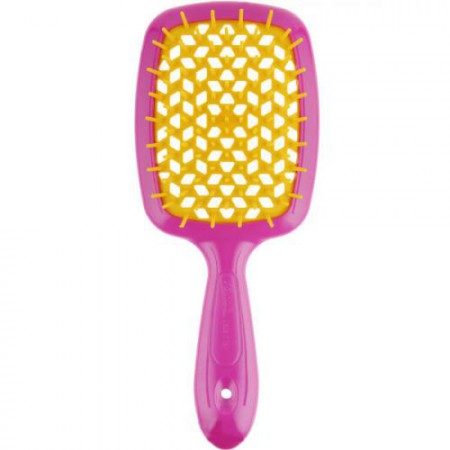 Расчёска Janeke Superbrush , малиновая с желтым, 20,3 x 8,5 x 3,1 см