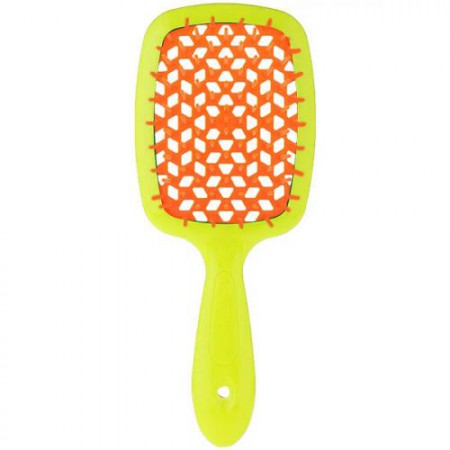 Расчёска Janeke Superbrush, желто-оранжевая, 20,3 х 8,5 х 3,1 см