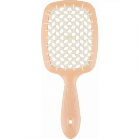 Расчёска Janeke Superbrush, персиково-белая, 20.3х8.5х3.1 см