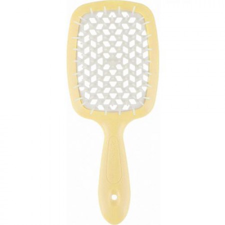Расчёска Janeke Superbrush, желто-белая, 20.3х8.5х3.1 см