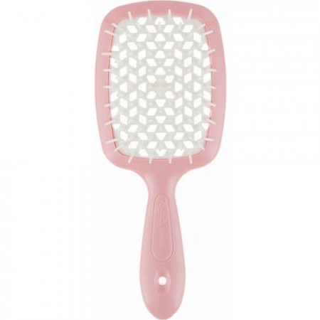 Расчёска Janeke Superbrush Small, розово-белая, 17.5х7х3 см